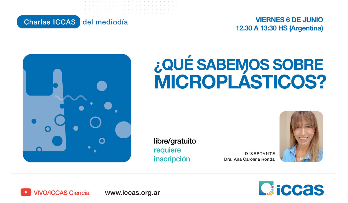 Charla ICCAS del Mediodía: ¿Qué sabemos sobre microplásticos?